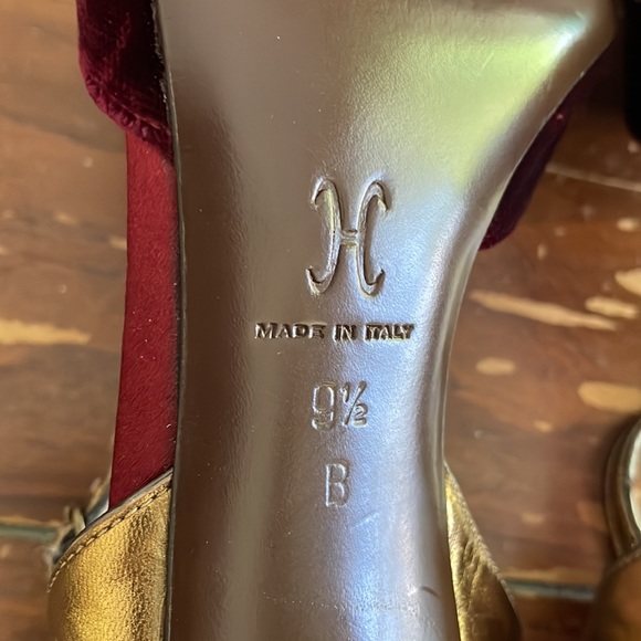 Cole Haan burgundy velvet sandals (sz 9 1/2) - Picture 9 of 15